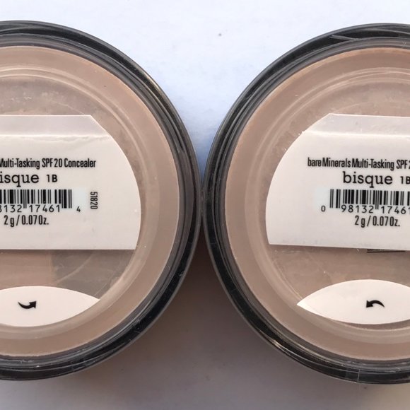 #NWT bareMinerals Multi-Tasking Face Concealer Bisque 2g/0.07oz SP 20 - LOT of 2 - Picture 1 of 2